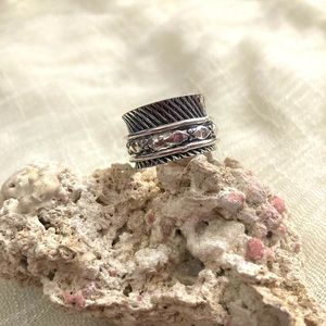 NEW 925 Silver Spinner Ring, Size 7